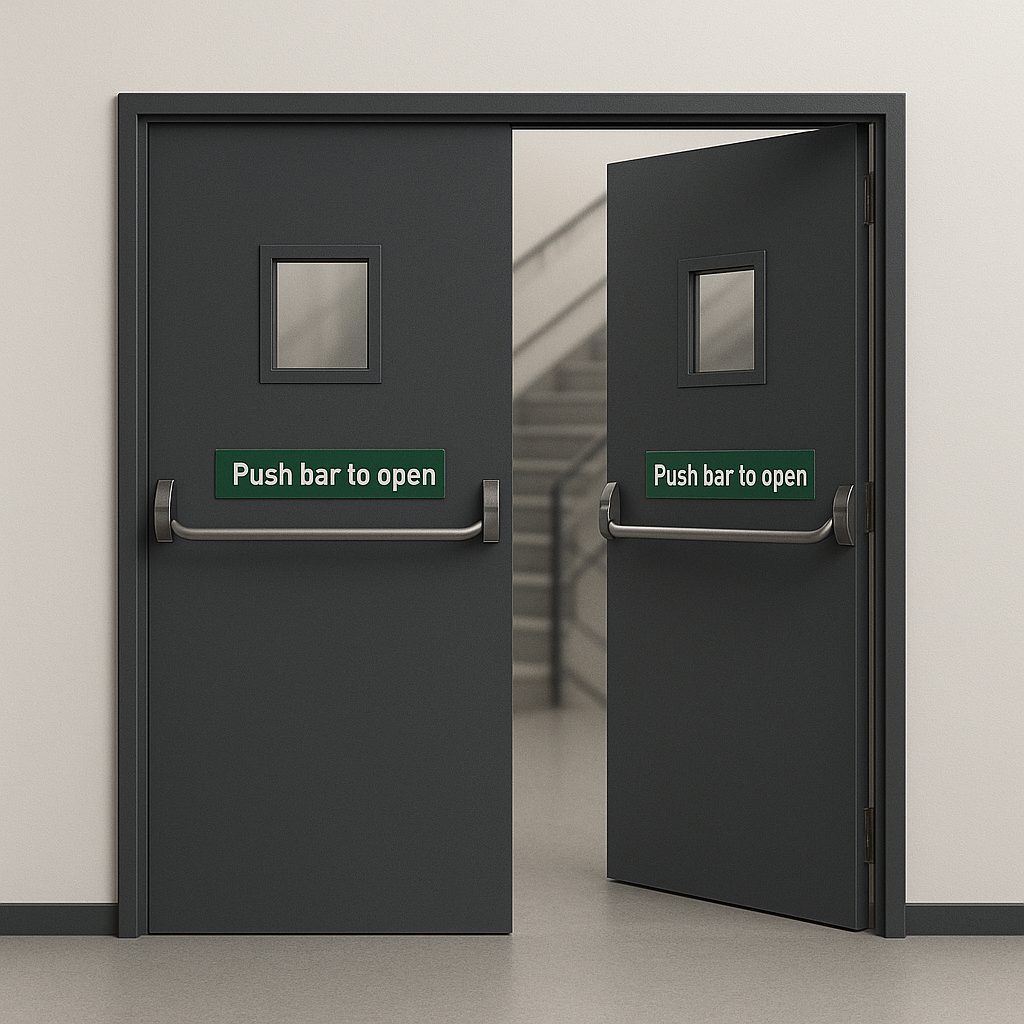 Fire Rated Exit Double Door